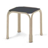 Telescope Casual Robinett Plastic/Resin Outdoor Side Table Plastic/Metal in Gray/White/Brown | 18 H x 17 W x 17 D in | Wayfair 20DP3004