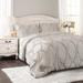 Avon Comforter Light Gray 3Pc Set Full/Queen - Lush Décor 16T003333