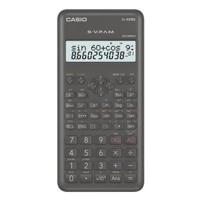 Taschenrecher »FX-82MS« schwarz, CASIO, 7.7x1.4x16.2 cm