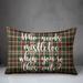 The Holiday Aisle® Aguero Who Needs Mistletoe When You're this Cute? Lumbar Pillow Polyester/Polyfill blend | 14 H x 20 W x 1.5 D in | Wayfair