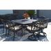 Darby Home Co Nola 9 Piece Outdoor Dining Set w/ Cushions Metal in Brown | 29 H x 64 W x 64 D in | Wayfair 6D9ED76CE0844203B34D13B880882FB5