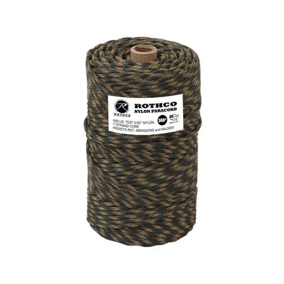 Rothco Nylon Paracord 550lb 300 Ft Tube Woodland Camo 328-WoodlandCamo