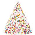 Creative Converting Confetti Sprinkles Hat Paper Disposable Party Favor in Blue/Red/Yellow | Wayfair DTC324669HAT