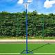 Freestanding Netball Posts [School Standard] Galvanised Steel - Available In Pink Or Blue (Blue, Pair)