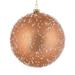Vickerman 536254 - 8" Rose Gold Ice Ball Christmas Tree Ornament (2 pack) (N185458)