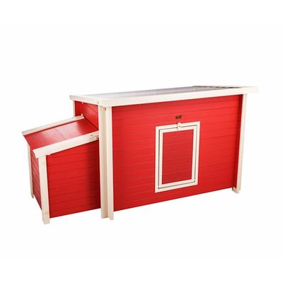 New Age Pet ECOFLEX Fontana Chicken Coop Barn, Standard, Red