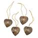 The Holiday Aisle® W/ Our Hearts Coconut Shell Holiday Shaped Ornament Fabric in Brown | 2 H x 2 W x 0.2 D in | Wayfair