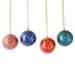 The Holiday Aisle® Kashmiri Holiday Papier Mache Ball Ornament | 3 H x 3 W x 0.2 D in | Wayfair 0EFC8298871F426883E37E19C6CC1EE2