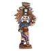 Bloomsbury Market Aztec Sacrifice Ceramic Sculpture Ceramic in Blue/Gray/Red | 15.25 H x 7.5 W x 7.5 D in | Wayfair