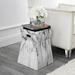 Wrought Studio™ Kirkpatrick Ceramic Garden Stool Ceramic in Black/Gray/White | 16.75 H x 12.25 W x 12.25 D in | Wayfair