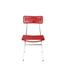 Innit Hapi Indoor/Outdoor Handmade Dining Chair Metal in Red/Gray | 32 H x 17 W x 20 D in | Wayfair i20-03-08