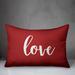 The Holiday Aisle® Luann Rectangular Pillow Cover & Insert Polyester/Polyfill blend in Red | 14 H x 20 W x 1.5 D in | Wayfair