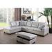 Multi Color Sectional - Winston Porter Maumee 103.5" Wide Faux Leather Sofa & Chaise w/ Ottoman Faux Leather | 35 H x 103.5 W x 74.5 D in | Wayfair