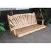 August Grove® Loomis Porch Swing w/ Stand Wood/Solid Wood in White | 27 H x 52 W x 17 D in | Wayfair 3FBF767B7D3E4F099FB753ACDCA417D2