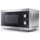 SHARP YC-MG01U-S Compact 20 Litre 800W Manual control Microwave with 1000W Grill, 5 power levels, defrost function, LED cavity light - Silver