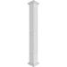 Ekena Millwork Craftsman Classic Square Non-Tapered, Double Raised Panel PVC Column Kit, Crown Capital & Crown Base, Latex | 11.625 W in | Wayfair