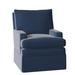 Armchair - Duralee Hanson 29" Wide Down Cushion Slipcovered Armchair Cotton in Blue | 39 H x 29 W x 36 D in | Wayfair WPG30-375.32770-197