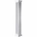 Ekena Millwork Craftsman Classic Square Non-Tapered, Fluted PVC Column Kit, Crown Capital & Crown Base, Latex | 60 H x 9.625 W in | Wayfair