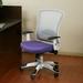 Symple Stuff Doliya Ergonomic Mesh Task Chair Upholstered/Mesh in Gray/Indigo | 44.75 H x 26 W x 24.75 D in | Wayfair