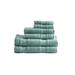 Latitude Run® Tianca Soft Cotton Quick Dry Bath Towel 6 Piece Set Terry Cloth/100% Cotton in Gray/Green/Blue | 27 W in | Wayfair