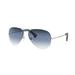 Ray-Ban RB3449 Sunglasses 91290S-59 - Silver Frame Clear Grad Blue Lenses