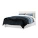 East Urban Home Darigo Gray/Cream/Navy Microfiber Modern & Contemporary Duvet Cover Set Microfiber in Blue/White | Wayfair