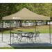 QuikShade Solo Steel 10.5 Ft. W x 10.5 Ft. D Steel Pop-Up Canopy Metal/Steel/Soft-top in Gray | 119 H x 124 W x 124 D in | Wayfair 167543DS