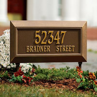 Farrington Standard Address Plaque - Pewter, Wall - Frontgate