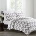 Echelon Duvet Cover Set Cotton in Feather Gray | Full/Queen | Wayfair 11-300CHVGRA202