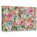 Ebern Designs 'Parisian Floral I' Painting Print on Wrapped Canvas in Green/Pink | 12 H x 18 W x 2 D in | Wayfair 8A9C27AF413444F2B6C4779638A4A3E6