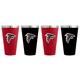 Atlanta Falcons 4-Pack Matte Color Stainless Steel Pint Glass Set