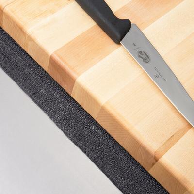 Cactus Mat 110R-C3 3' x 60' PVC Coated Polyester Scrim Light Duty Black Bar Mat / Shelf Liner