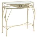 vidaXL Table d'appoint Style français Métal 82 x 39 x 76 cm Doré