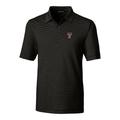 Men's Cutter & Buck Black Texas Tech Red Raiders Forge Pencil Stripe Polo