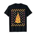 Pizza Lustiges Weihnachts Geschenk Ugly Shirt Witzige Idee T-Shirt