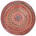 Red 114 x 0.63 in Indoor Area Rug - Loon Peak® Jameown Braided Wool Medium Area Rug Wool | 114 W x 0.63 D in | Wayfair