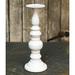 Gracie Oaks Pedestal Pillar Metal Candlestick Metal in White | 13 H x 4.75 W x 4.75 D in | Wayfair BA1590EE808B4168AE6BDB060844C175