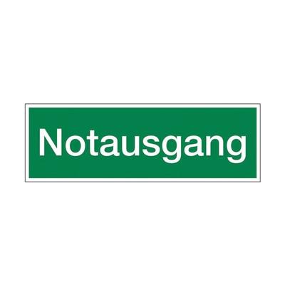 Marahrens Sicherheitskennzeichen »Textschild: Notausgang« 30 x 0,1 x 10 cm mehrfarbig, 30x10 cm