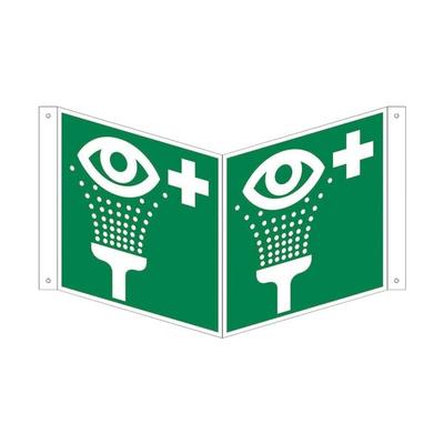 Marahrens Sicherheitskennzeichen »Augenspüleinrichtung [E011]« Nasenschild 15 x 0,1 x 15 c mehrfarbig, 15x15 cm