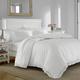 Laura Ashley | Duvet Set-Ultra Soft and Lightweight Bedding, Stylish Delicate Design Bedspread with Matching Sham(s), Cotton, White, King