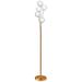 Zelda Aged Brass 5-Light Modern Deco Floor Lamp