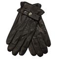 EEM touchscreen gloves made of genuine leather JOSH-IP for men with button closure, black, size M