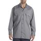 Dickies Men's Long-Sleeve Work Shirt, Silver, Medium