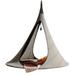 Arlmont & Co. Beachmont Classic Cacoon Songo Hanging Tree Hammock in Gray/Brown | 77 H x 50 W x 50 D in | Wayfair 7DF7A51DC76C411CB197964BC6934822