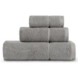 Vera Wang Modern Lux 3 Piece Towel Set Terry Cloth/100% Cotton in Gray | 30 W in | Wayfair USHSAC1087647