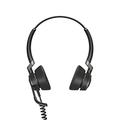 Jabra Engage 50 On-Ear Stereo Headset - Microsoft Certified Digital Corded Headphones with Passive Noise Cancellation for Softphones and Web Clients – USB-C Cable – Black