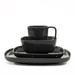 Gourmet Settings Karo 16 Piece Place Setting Service for 4 Ceramic/Earthenware/Stoneware in Black | Wayfair 20-114