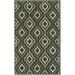 Green 108 x 0.63 in Indoor Area Rug - World Menagerie Seefeldt Geometric Handmade Tufted Area Rug Viscose/Wool | 108 W x 0.63 D in | Wayfair