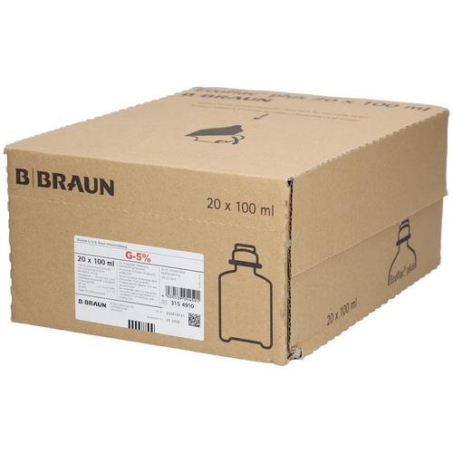 Glucose 5% B.Braun Ecoflac Plus 20x100 ml Infusionslösung