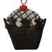 The Holiday Aisle® Sweet Memories Brown Cupcake w/ Cherry on Top Christmas Ornament /Porcelain in Black/Red | 0.5 H x 3.5 W x 3.5 D in | Wayfair